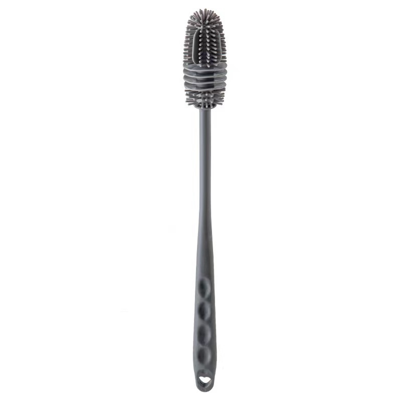 Water bottle cleaning brush with long handle thumbnail