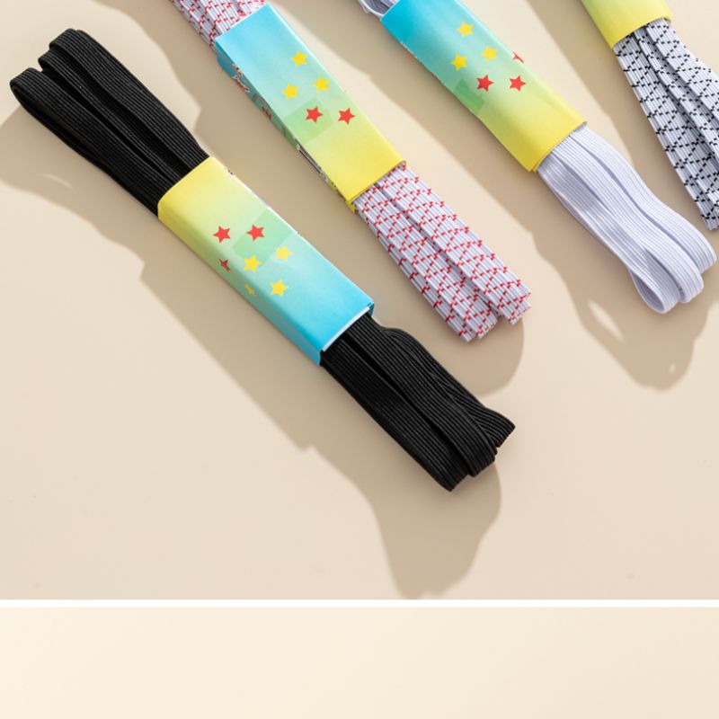 The elastic band is thickened, the elastic rubber band is wide, the flat rope is wide, and the elastic band at the waistband of the household skipping rope sports pants is thin details Picture