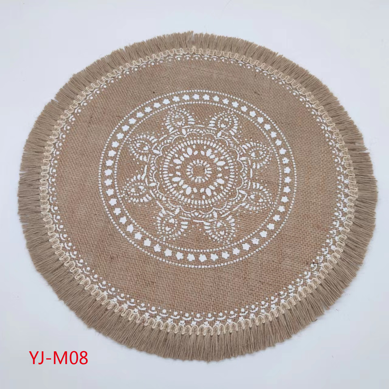 Yijia InS-style Nordic woven coasters, placemats, jute and cotton heat insulation pads, pvc tablecloths for dining tables, waterproof and oil-resistant Western-style placemats, export quality for foreign trade pic 8