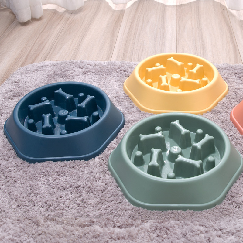 New pet dog bowls, anti-tipping and anti-slip dog food bowls, dog slow food licking bowls, anti-choking feeders, pet supplies Specification image