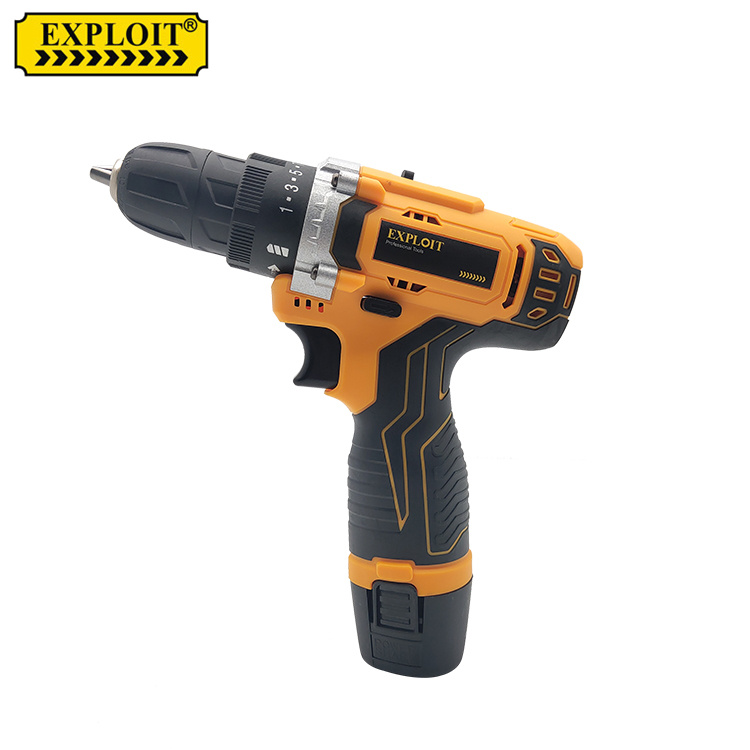 EXPLOIT 12V direct push double speed brush drill
