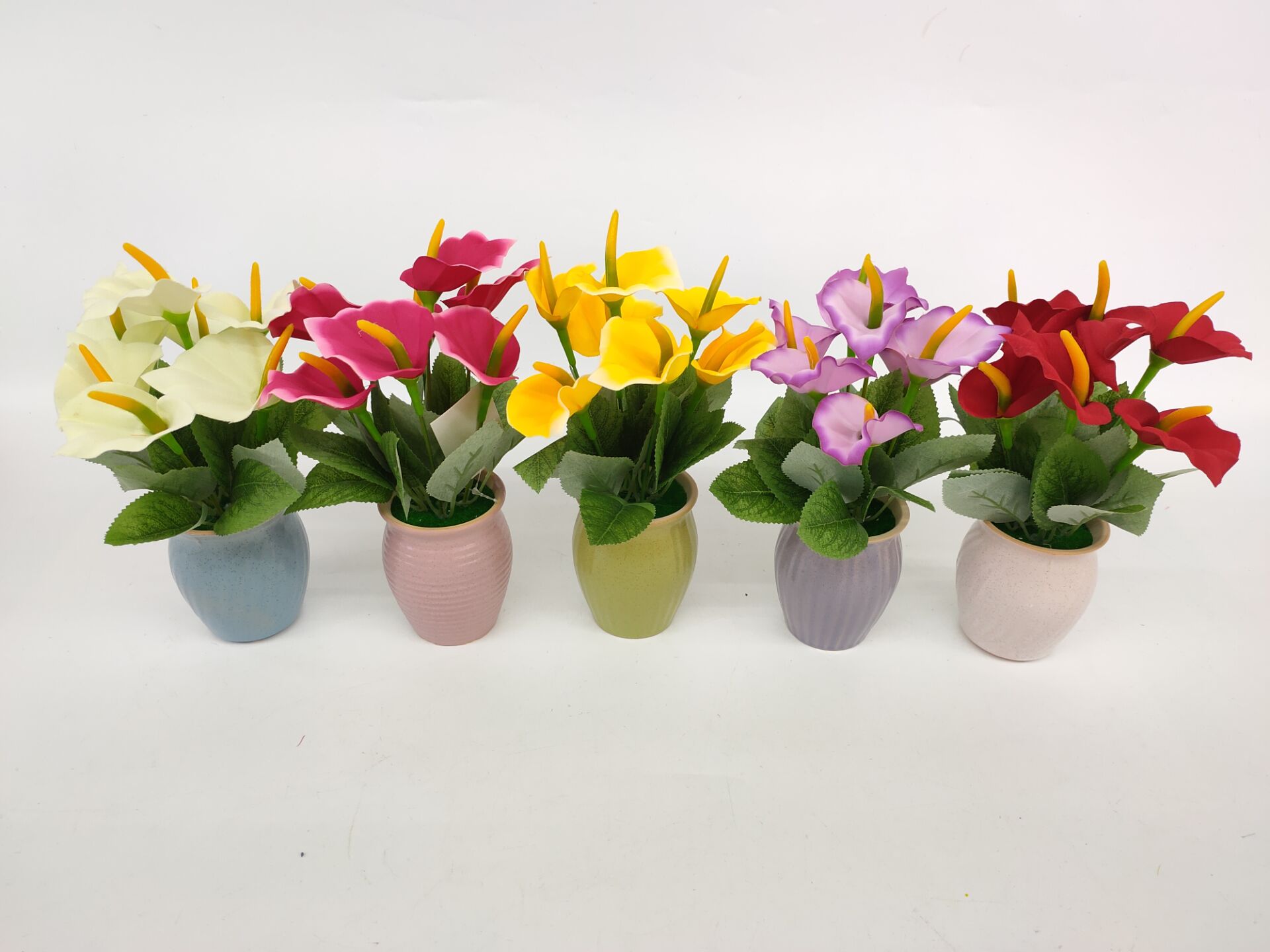 Imitation flower false flower bonsai ceramic pot flower daily ornaments