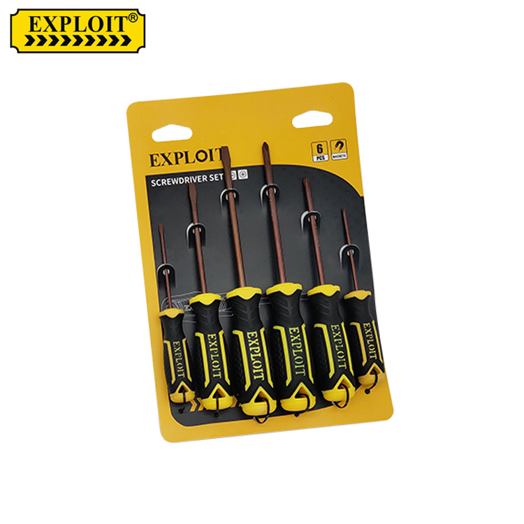 EXPLOIT  S2 screwdriver set 6PCS S2 shank TPR high quality plastic handle thumbnail