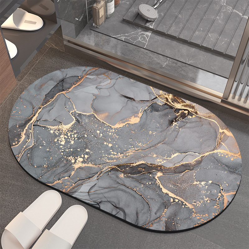 Diatom mud floor toilet mat