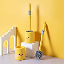 Creative long handle liquid toilet brush Household hanging toilet brush Toilet no dead Angle silicone toilet brush set