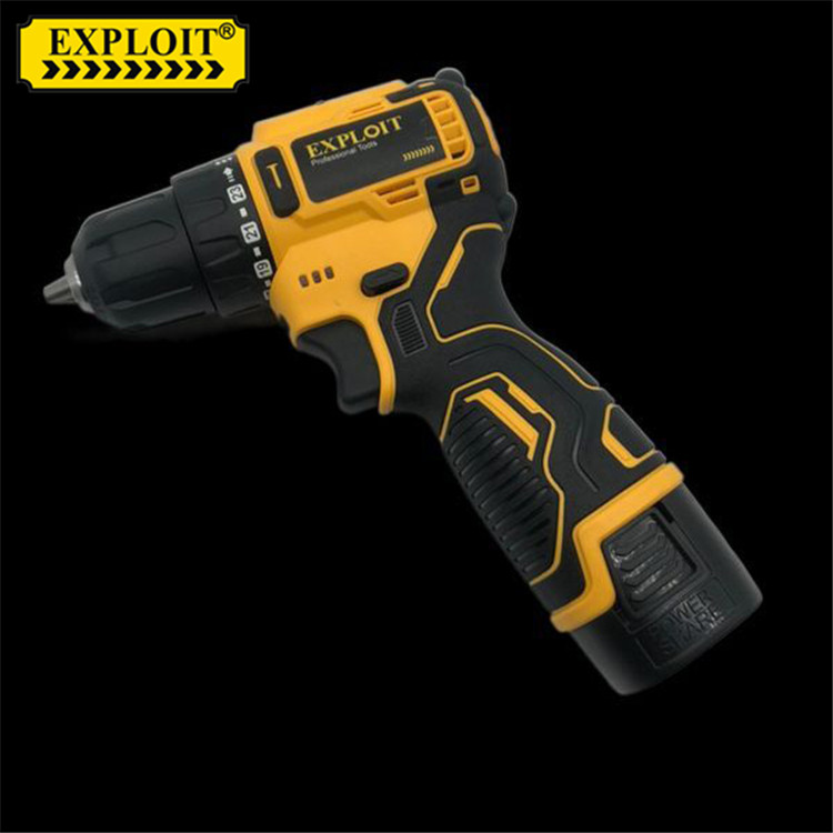 EXPLOIT  18V plastic coated mini brushless electric drill once charged thumbnail