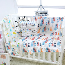 Baby swaddle print gauze blanket