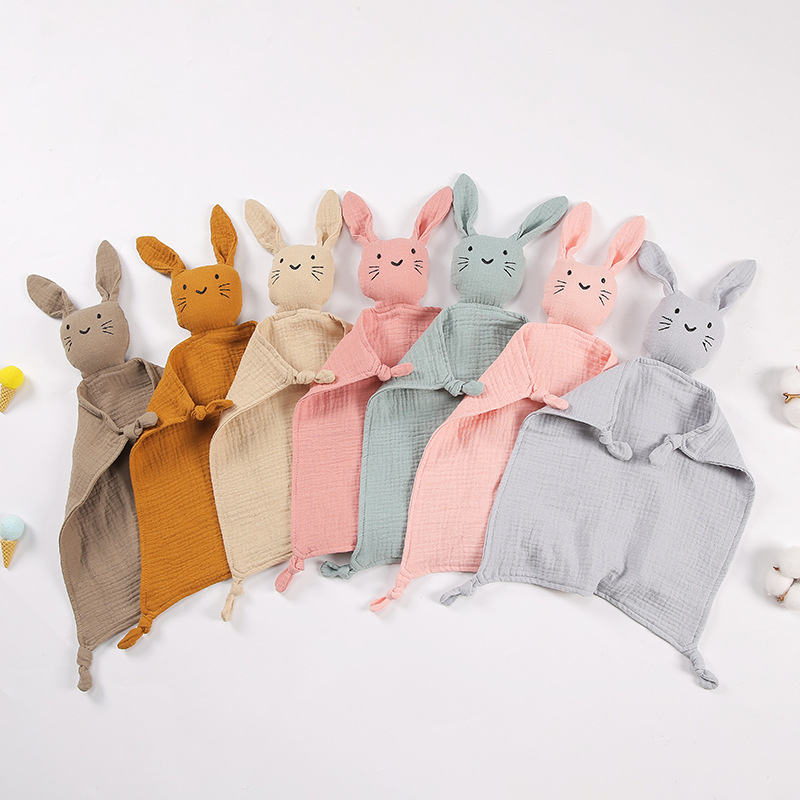 Baby cotton double gauze comforter baby sleeping doll