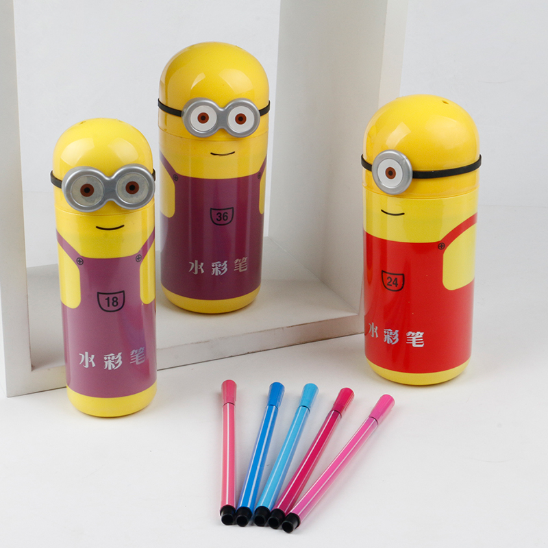 Children's watercolor pen set washable kindergarten non-toxic color pen drawing pen elementary school art supplies 18 colors 24 colors box 36 colors Specification drawing