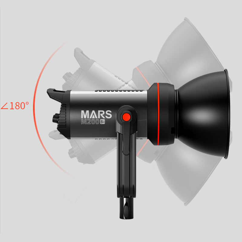 捷宝Mars M200Bi 单双色温LED摄影像高亮美颜直播补光灯摄影摄像影棚灯人像发丝拍照柔光灯美食补光灯详情图2