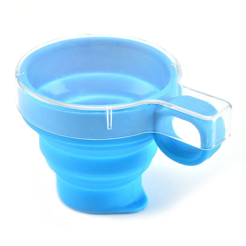 100ml small water cup with cover silicone water cup portable water cup sports folding water cup retractable travel outdoor silicone water cup