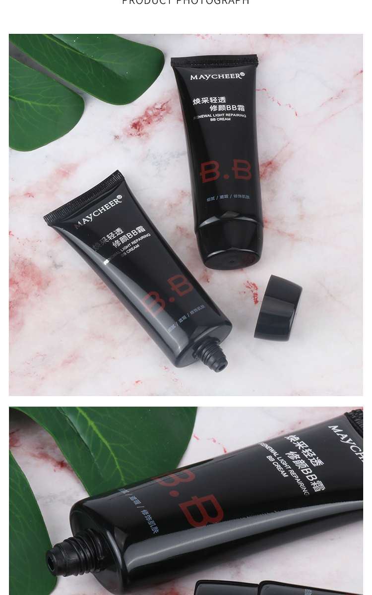 Meixier BB Cream modifies skin tone, controls oil, moisturizes for a long time without smudge, conceals concealer foundation, and is a natural makeup cream for girls pic 9