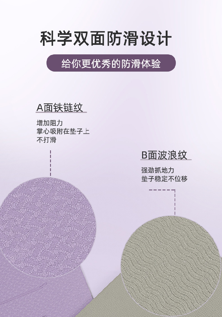 HJ-B126D/C会军体育义体健TPE 瑜伽垫环保无味（6MM）详情5