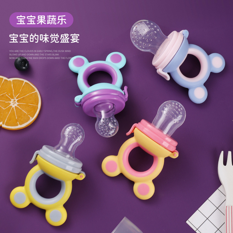 Fruit and vegetable net bag complementary food feeder