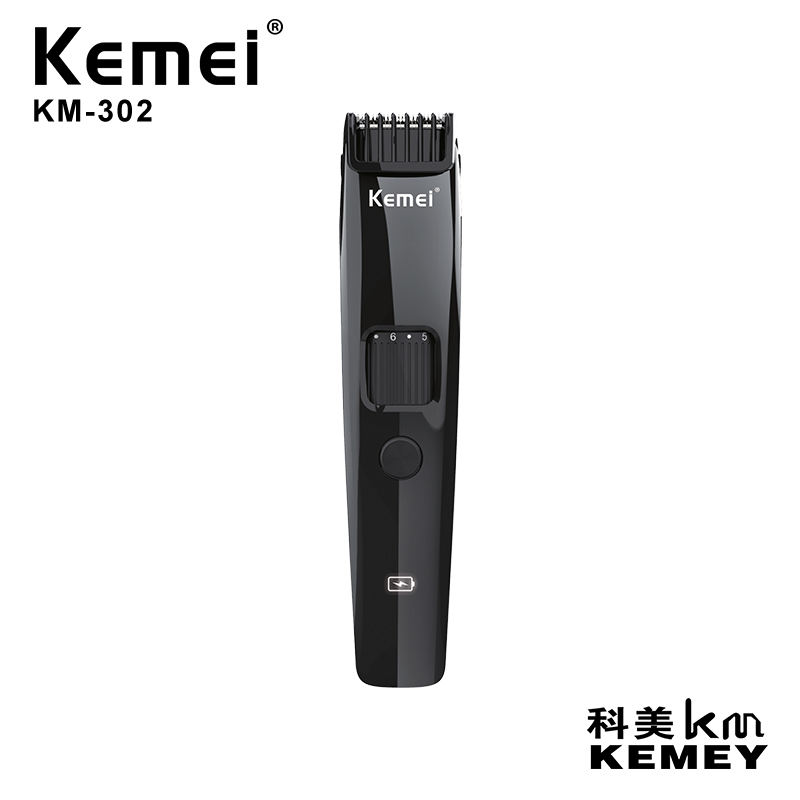 Cross-border manufacturers directly supply KM-302 battery hair clipper USB charging low noise hair clipper