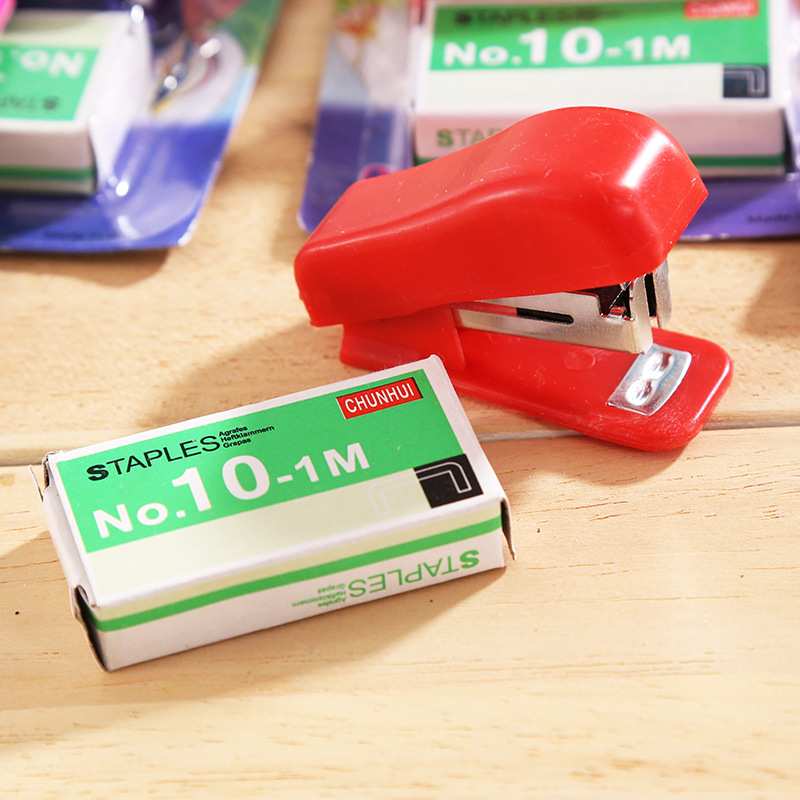 A mini stapler