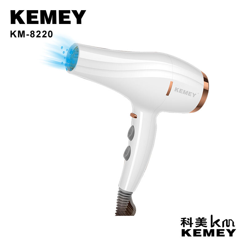 Cross-border manufacturers direct supply hair dryer KM-8220 3500W professional hair dryer high-power modeling tools hair dryer European plug hair dryer 2 in 1