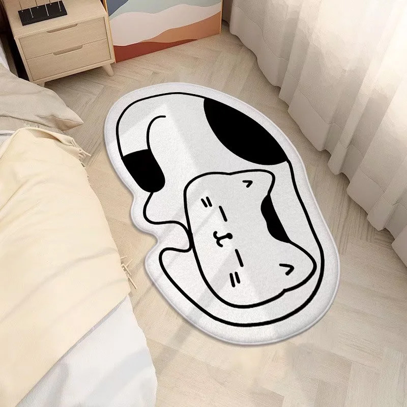 千思入户异形卡通长毛仿羊绒地垫客厅进门脚垫床边地毯批发 卧室地毯详情14