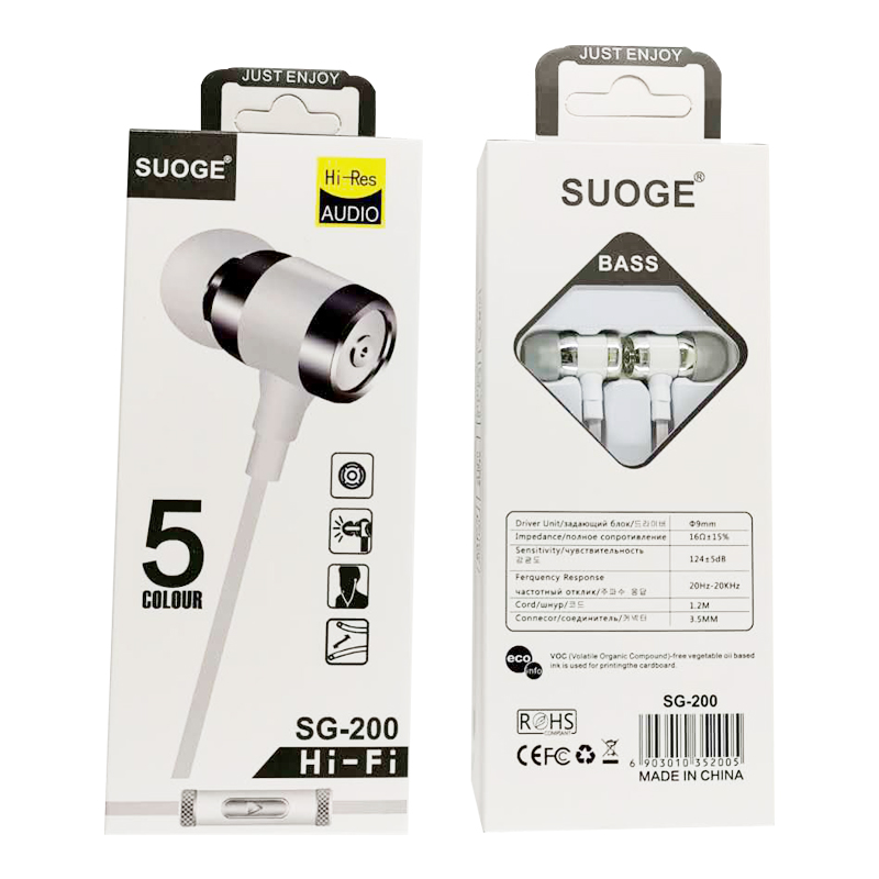 A Replacement Sg-200 Sogo Headphone Headset In-Ear Earbuds With Microphone Item Picture