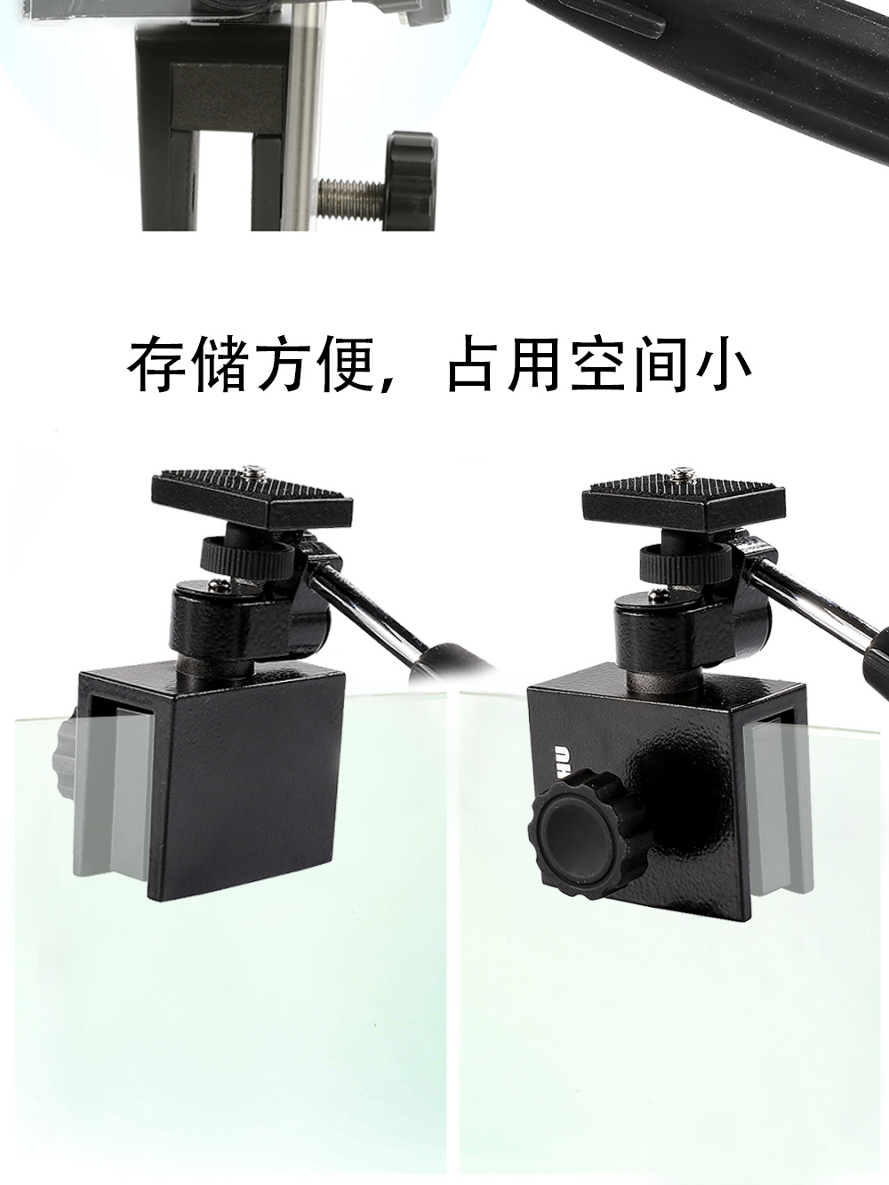 热成像红外夜视仪支架望远镜配件汽车车窗夹云台支架车拍架带手详情7