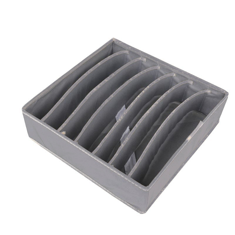 Collapsible mesh underwear storage box for home use