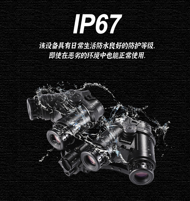ZIYOUHUDVG-18N四目全景头戴式夜视仪数码拍照录像夜间全黑望远镜详情4