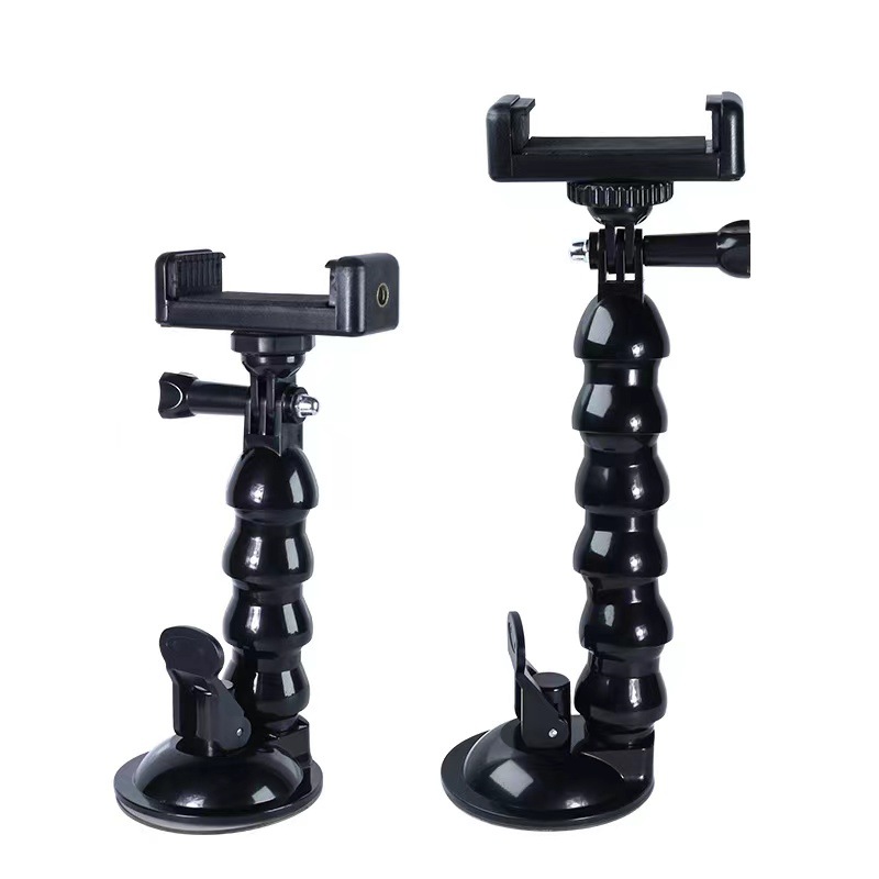 Car phone holder with swivel gourd joint suction cup