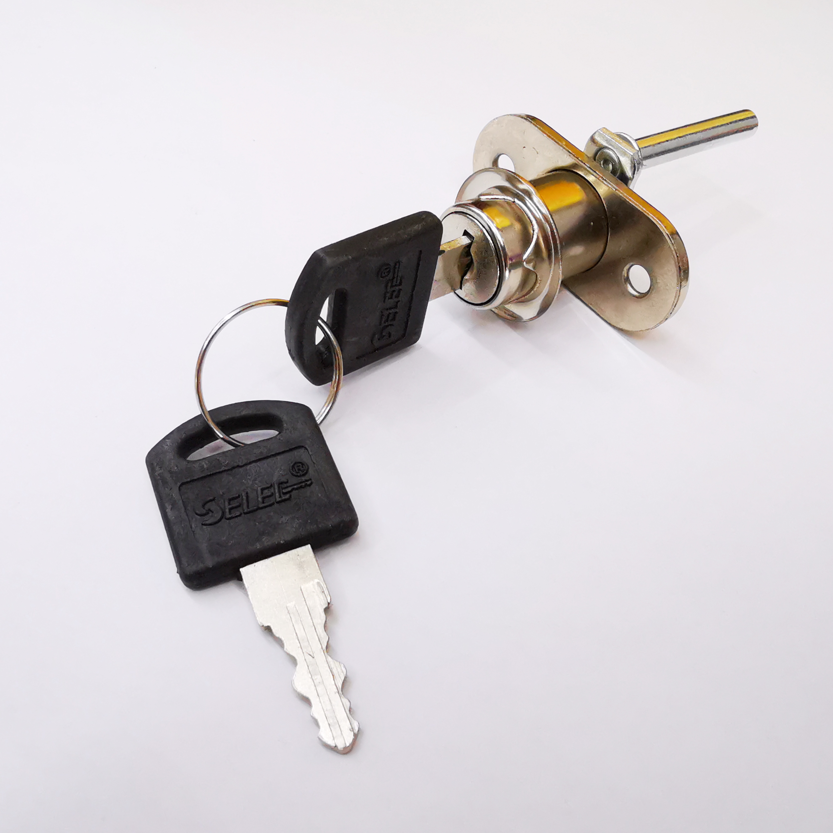 Drawer lock desk lock conjoined lock one lock three three side wooden cabinet high quality computer desk household cabinet lock