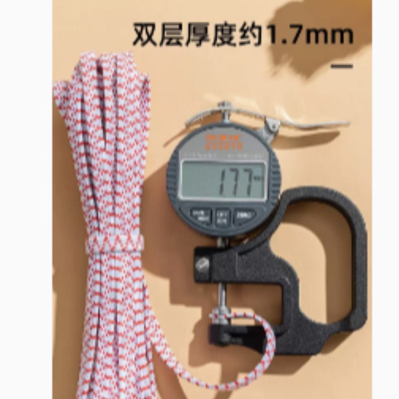 The thickened elastic band pants have a high band at the waistband, wide and flat elasticity, and are durable. The elastic band rope is thin and stretchable Specification image