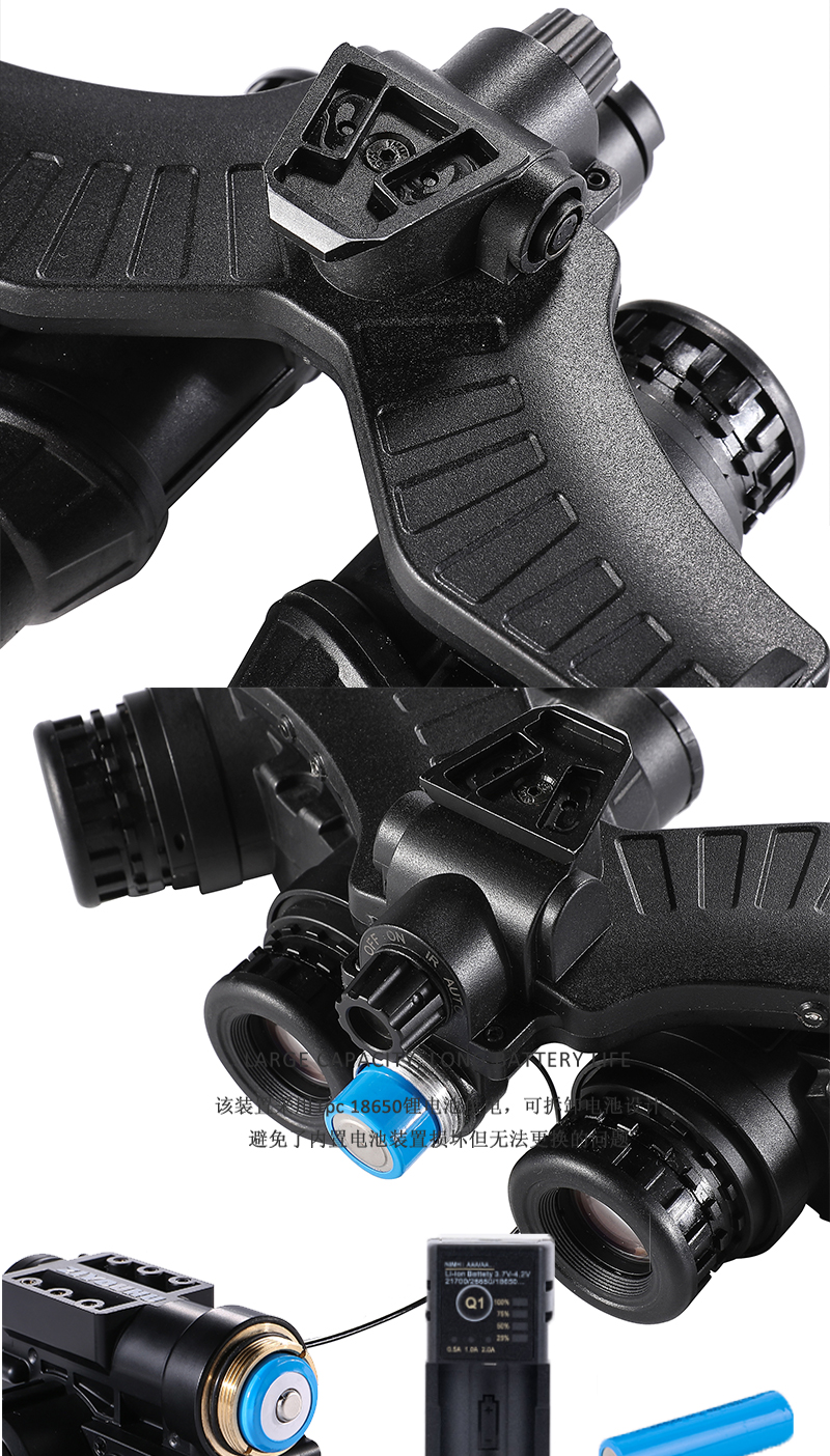 ZIYOUHUDVG-18N四目全景头戴式夜视仪数码拍照录像夜间全黑望远镜详情13