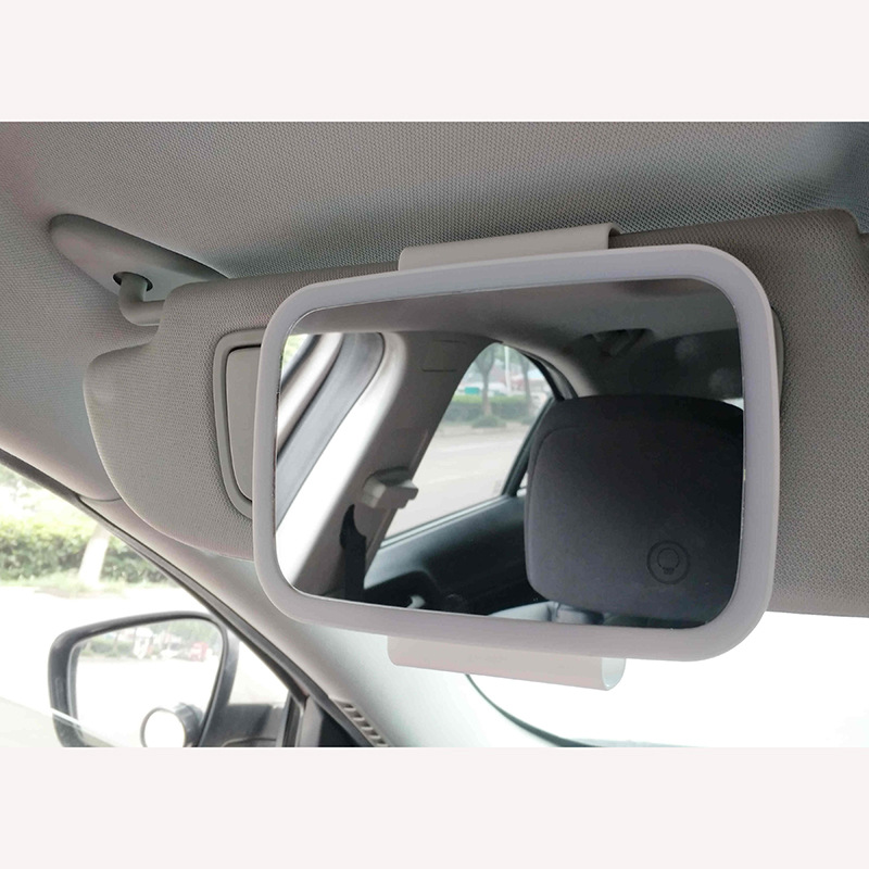 Car with makeup mirror charging LED lighting mirror