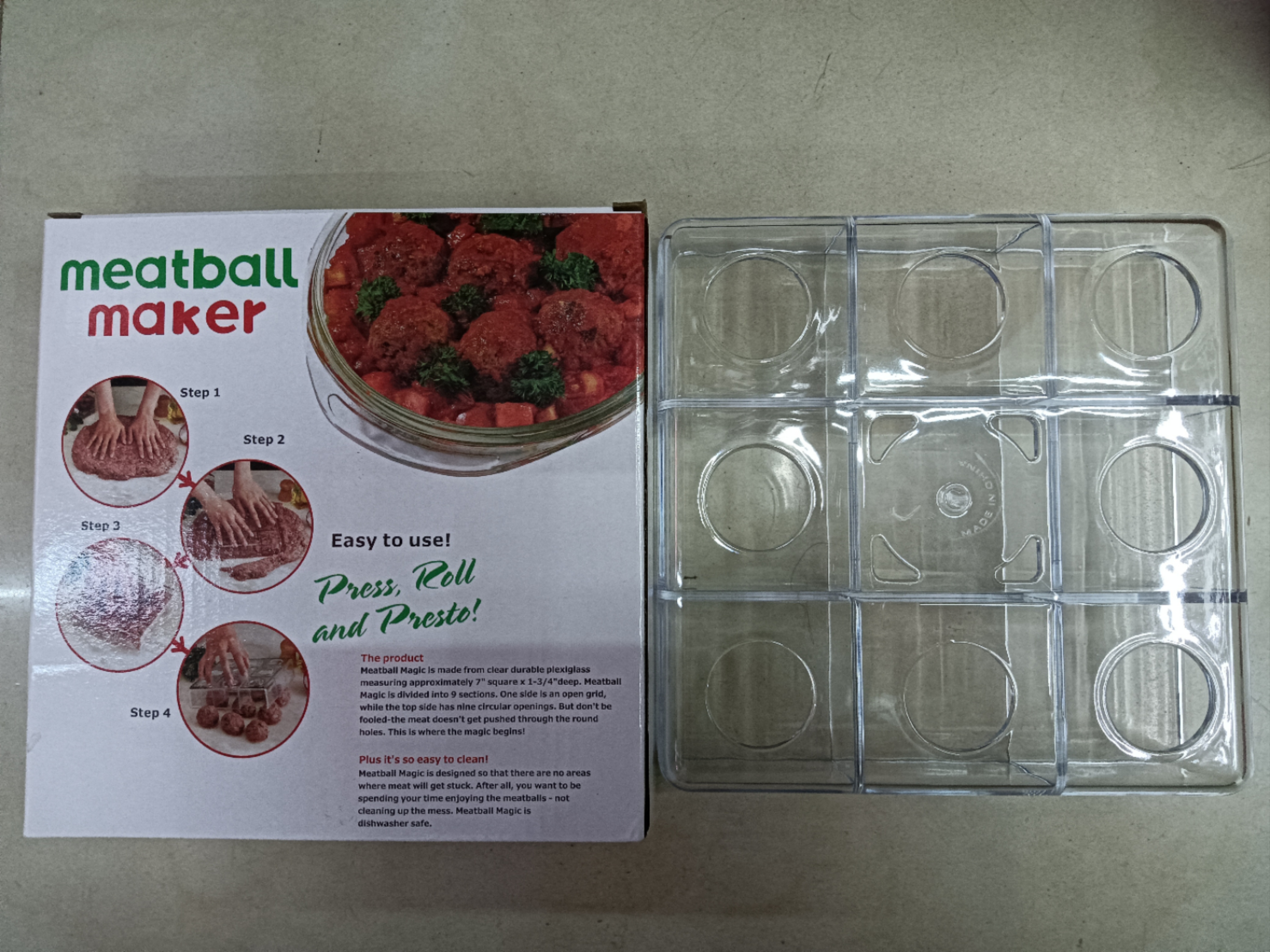 Kitchen gadget meatball mold pic 1