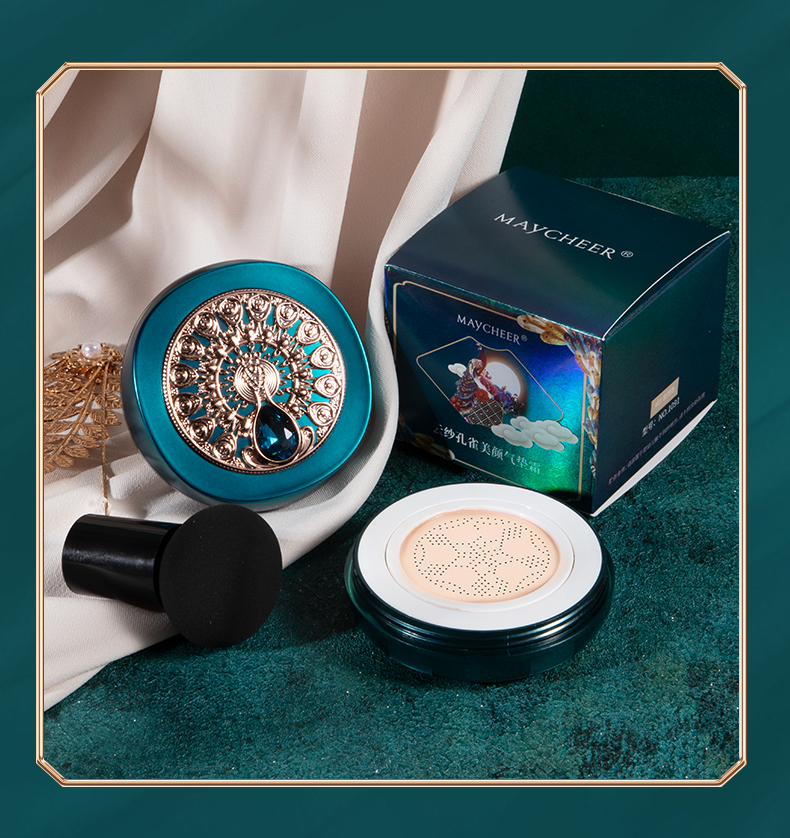 美茜儿网红国风气垫BB霜保湿修饰肤色控油持久遮瑕强裸妆素颜霜详情13