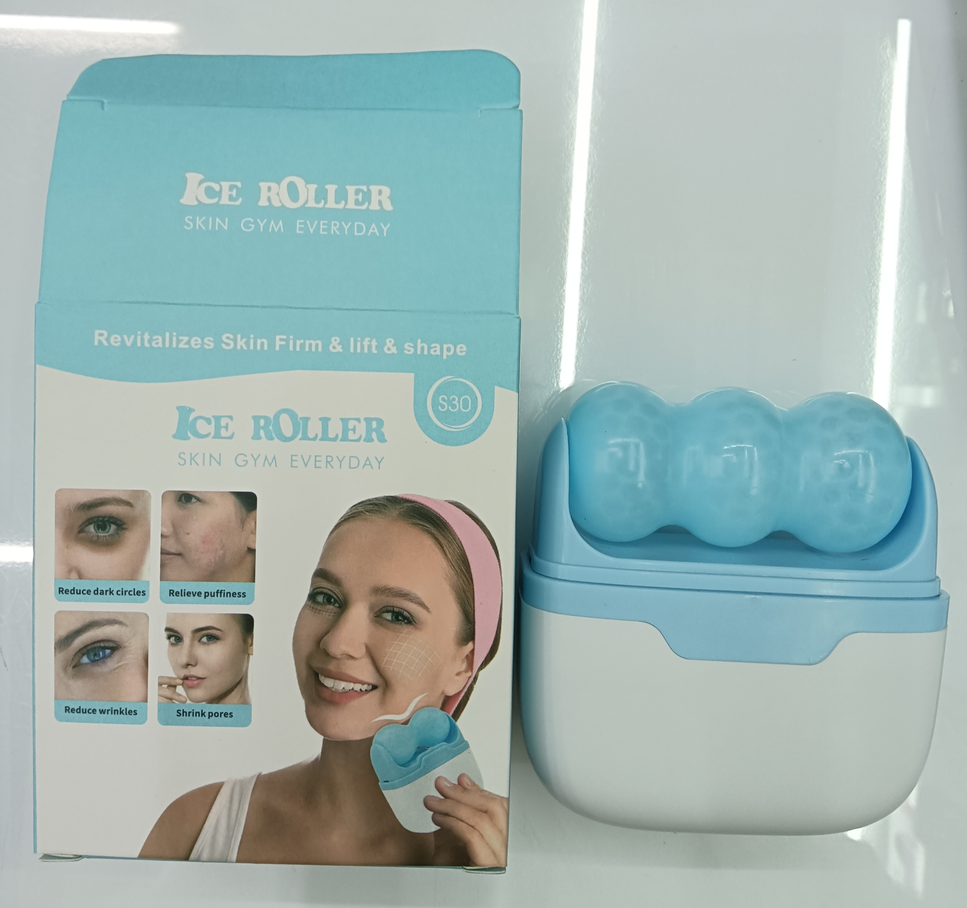 Double-sided massage ice roller