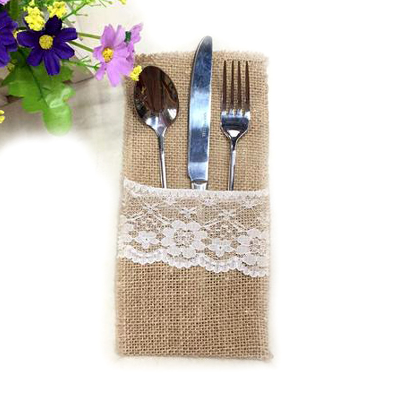 Linen cutlery bag