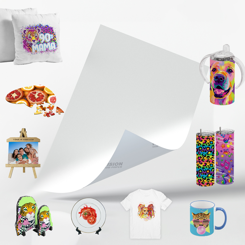 100g heat transfer paper, A4 heat sublimation transfer paper, heat transfer cup, heat transfer plate, heat transfer photo frame, heat transfer lithographic transfer paper, 100 sheets of heat transfer paper pic 4