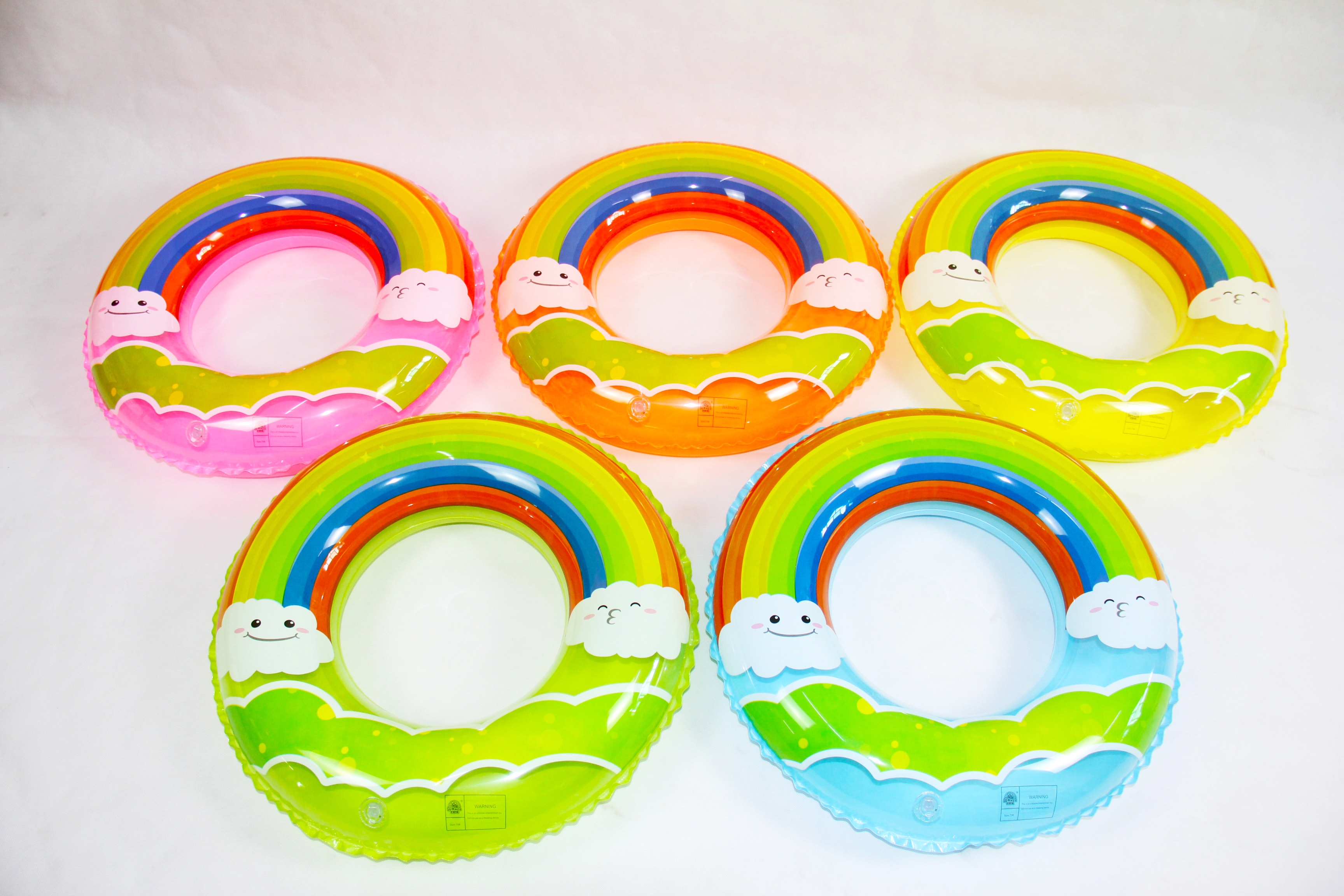 Rainbow rain new rainbow cloud children cartoon swimming circle 1