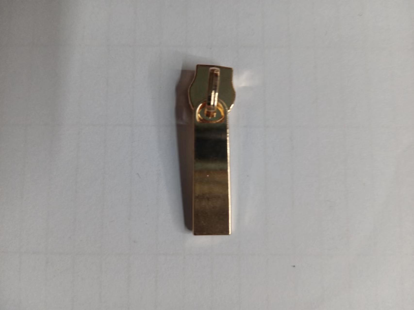 Zipper 6 factory wholesale luggage and tent zipper pulls, metal color zinc alloy, can be selected as large-bottom long plate zipper pulls details Picture