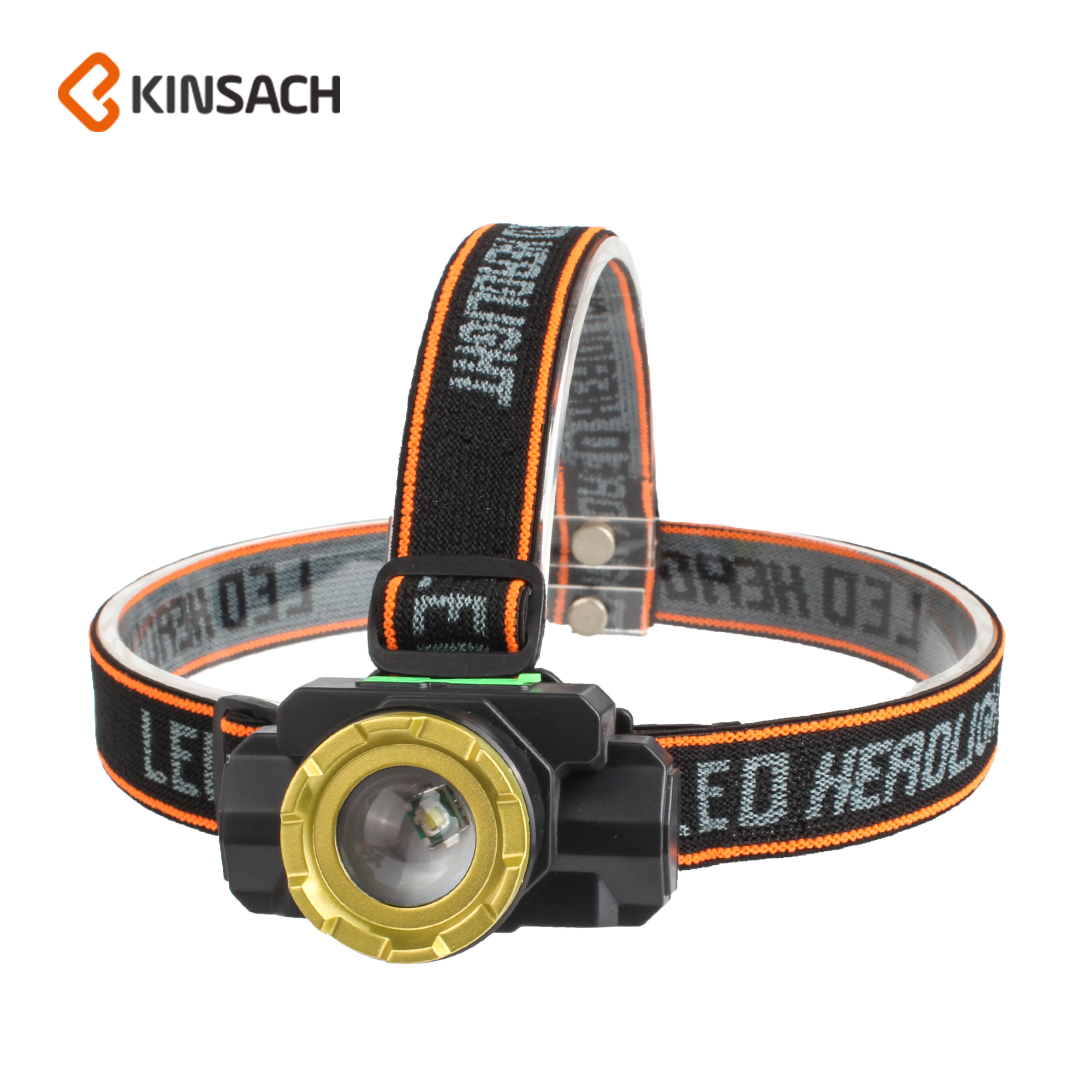 Super bright OSL headlight Rechargeable strong light mining headlight Fishing headlight USB plastic headlight Headlight