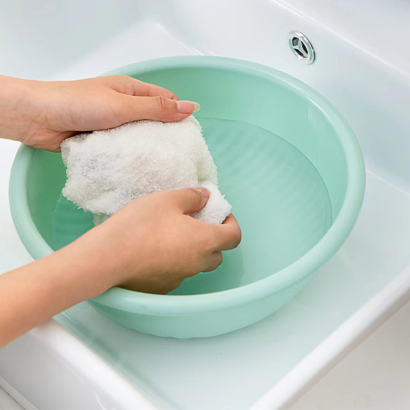 34*12 Nordic solid color darkened student dormitory laundry basin, household washbasin, plastic basin for washing vegetables pic 1