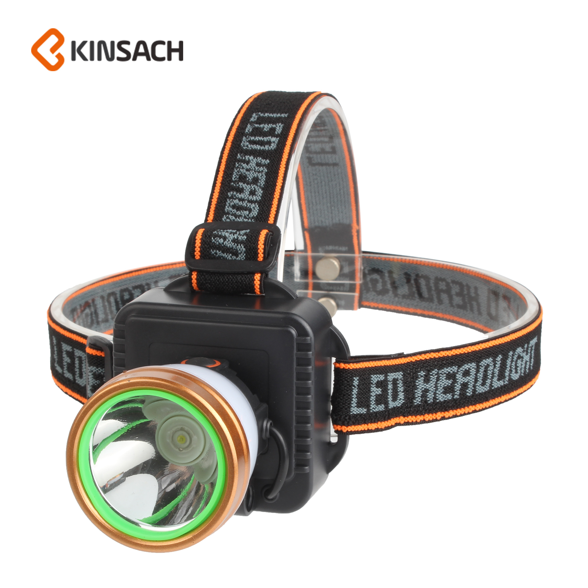 Super bright OSL headlight Rechargeable strong light mining headlight Fishing headlight Plastic dry battery headlight Headlight