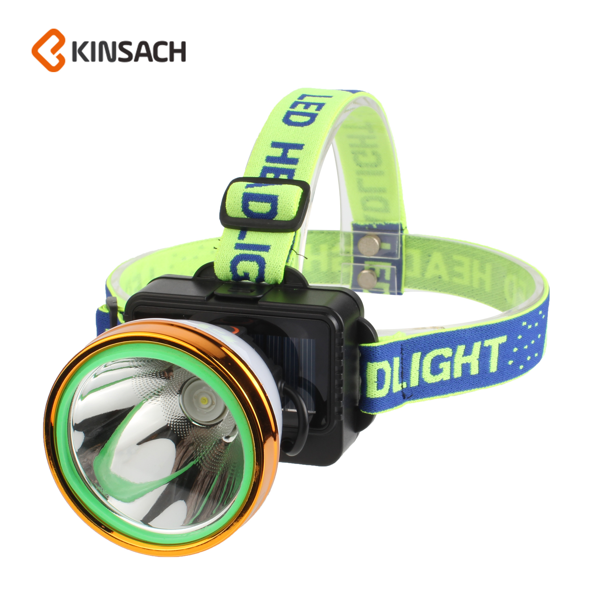 New USB plastic headlamp, telescopic zoom headlamp, high-power solar /USB charging headlamp, outdoor fishing headlamp, night fishing headlamp