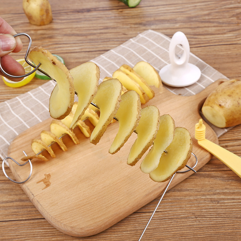 Whirlwind potato slicer