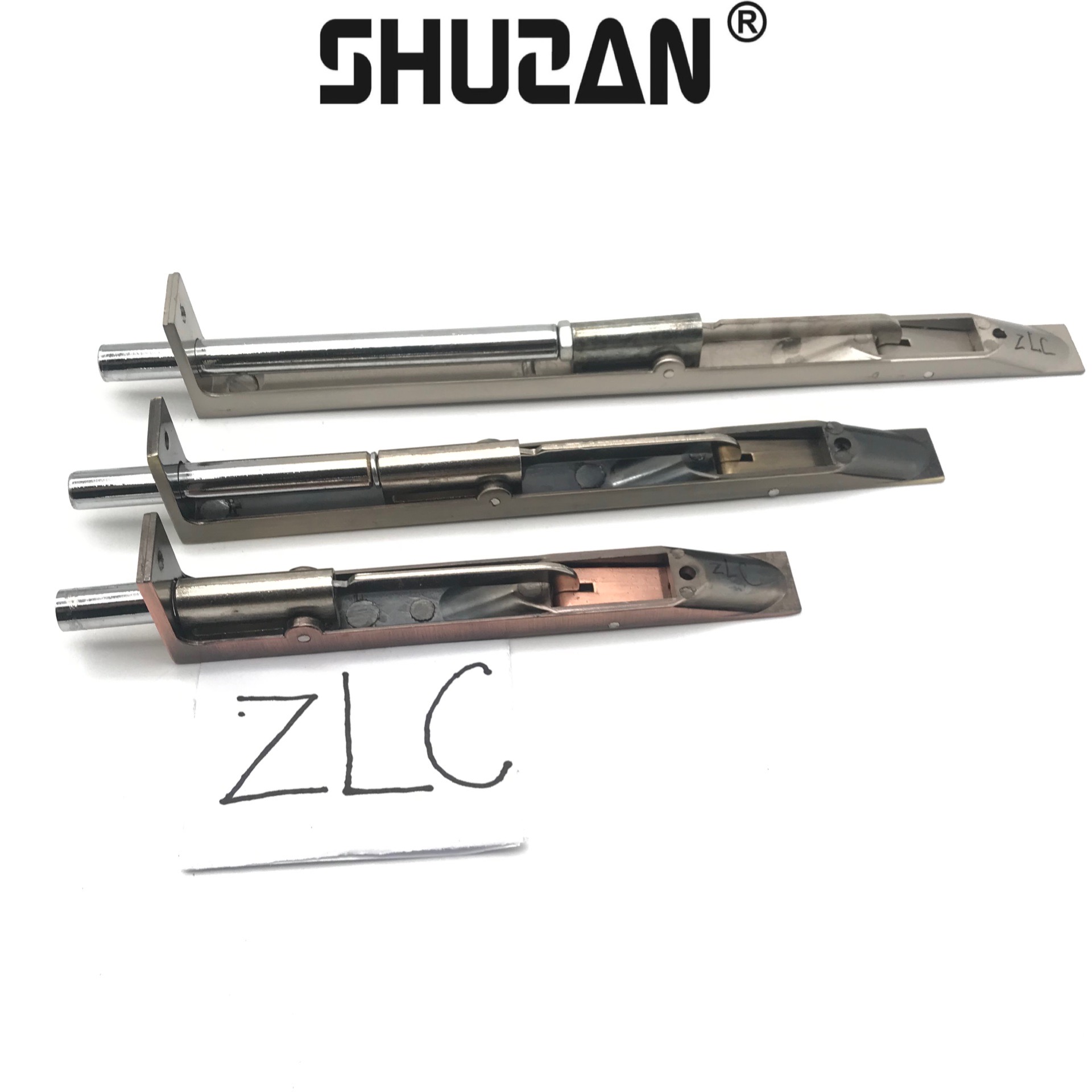 Stainless steel concealed bolt world 4/6/8 "concealed invisible concealed bolt split fire door bolt