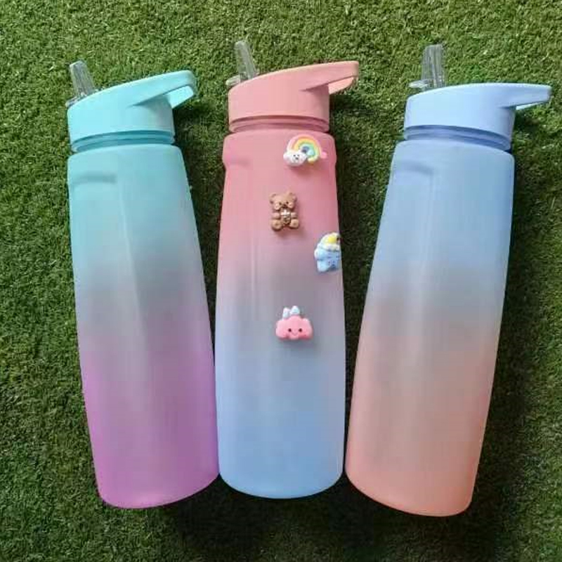 New space cup net red gradient foreign trade explosive large capacity plastic water bottle wholesale Wangshun outdoor water cup Application Scenario
