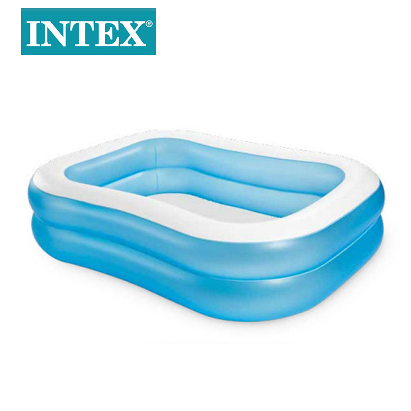 INTEX57180双层长方形水池儿童娱乐充气水池家庭户外泳池详情1