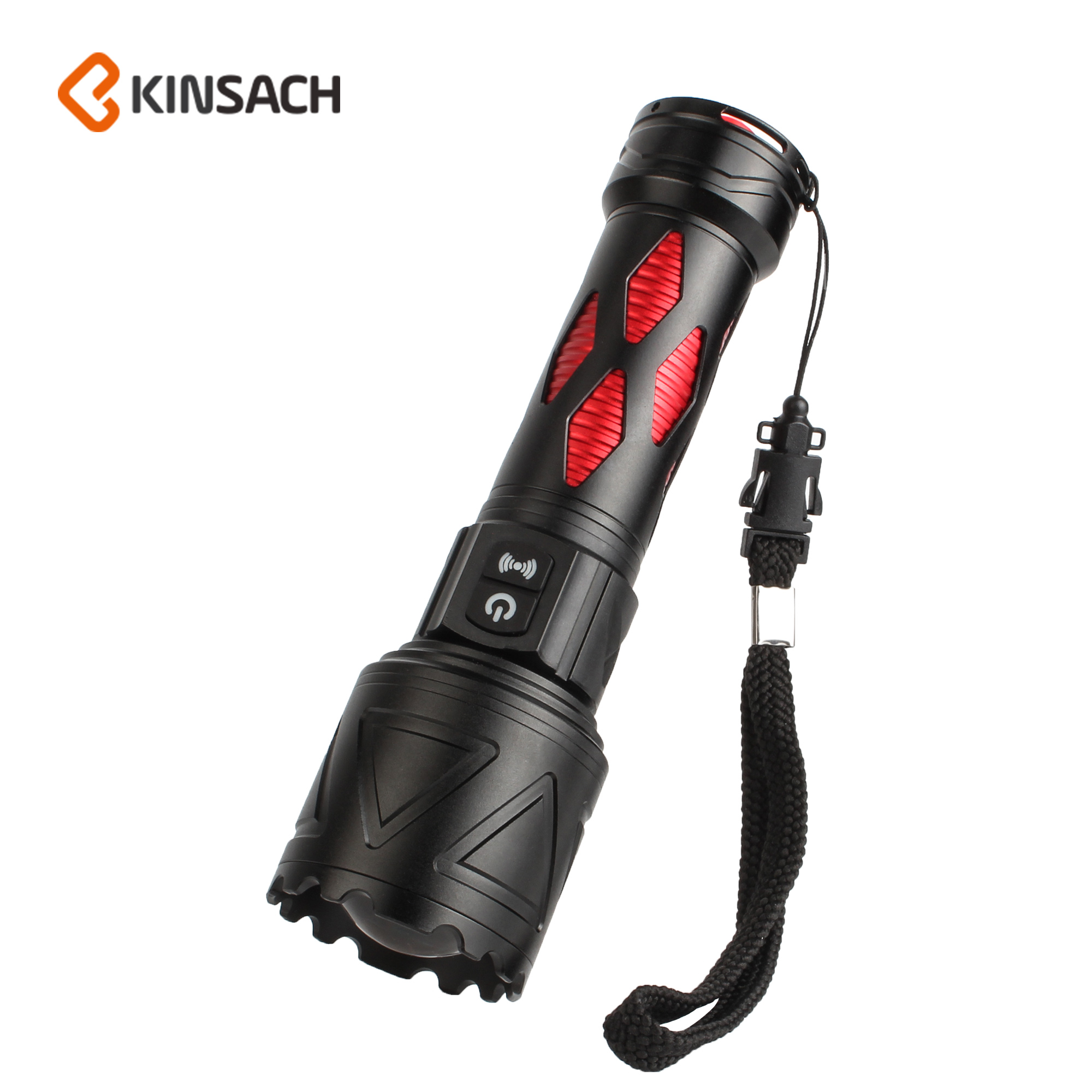 Outdoor household emergency 20W white laser side light searchlight strong hand lamp charging flashlight type-c charging