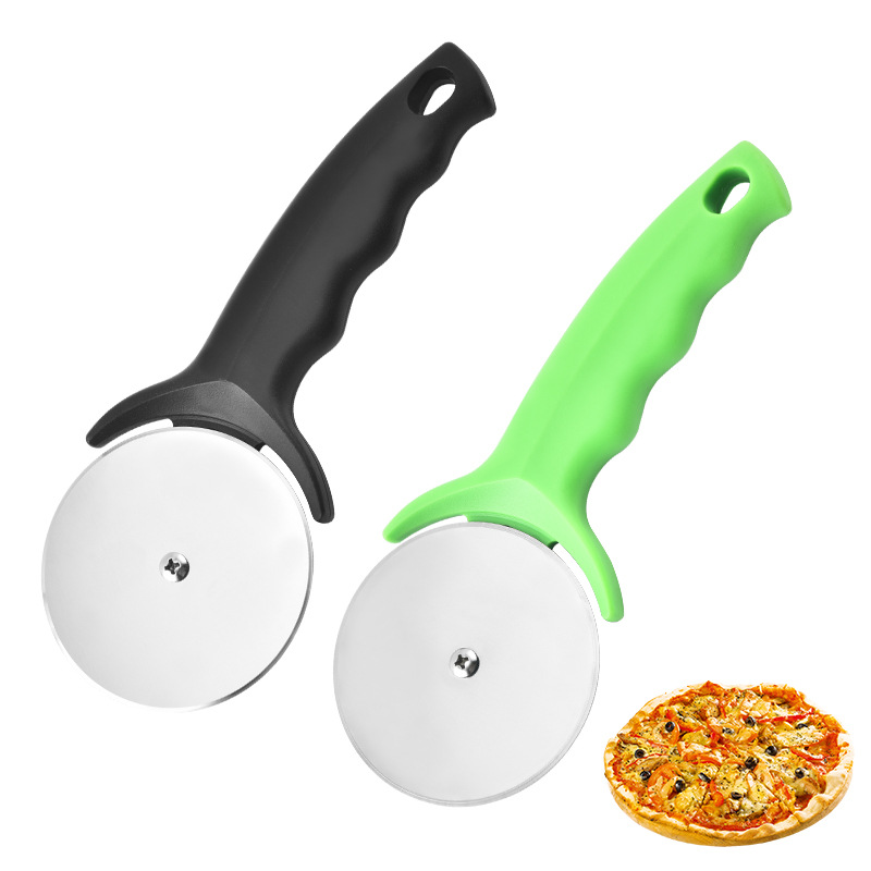 不锈钢介饼器 家用滚轮披萨刀 塑披萨切厨房小工具详情3