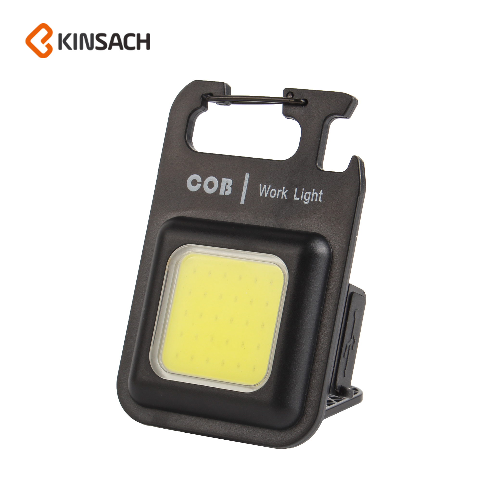 Multi-functional portable USB mini keychain light, high-brightness COB work light, camp light, emergency outdoor camping light