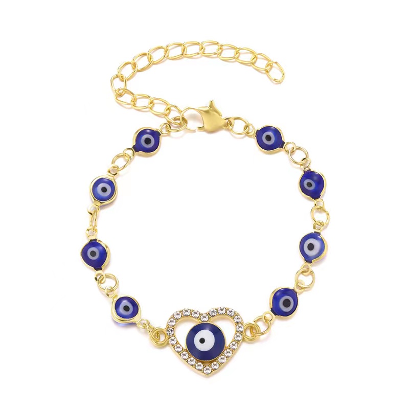 Stylish Gold Devil's Eye bracelet 41350812000348169 thumbnail